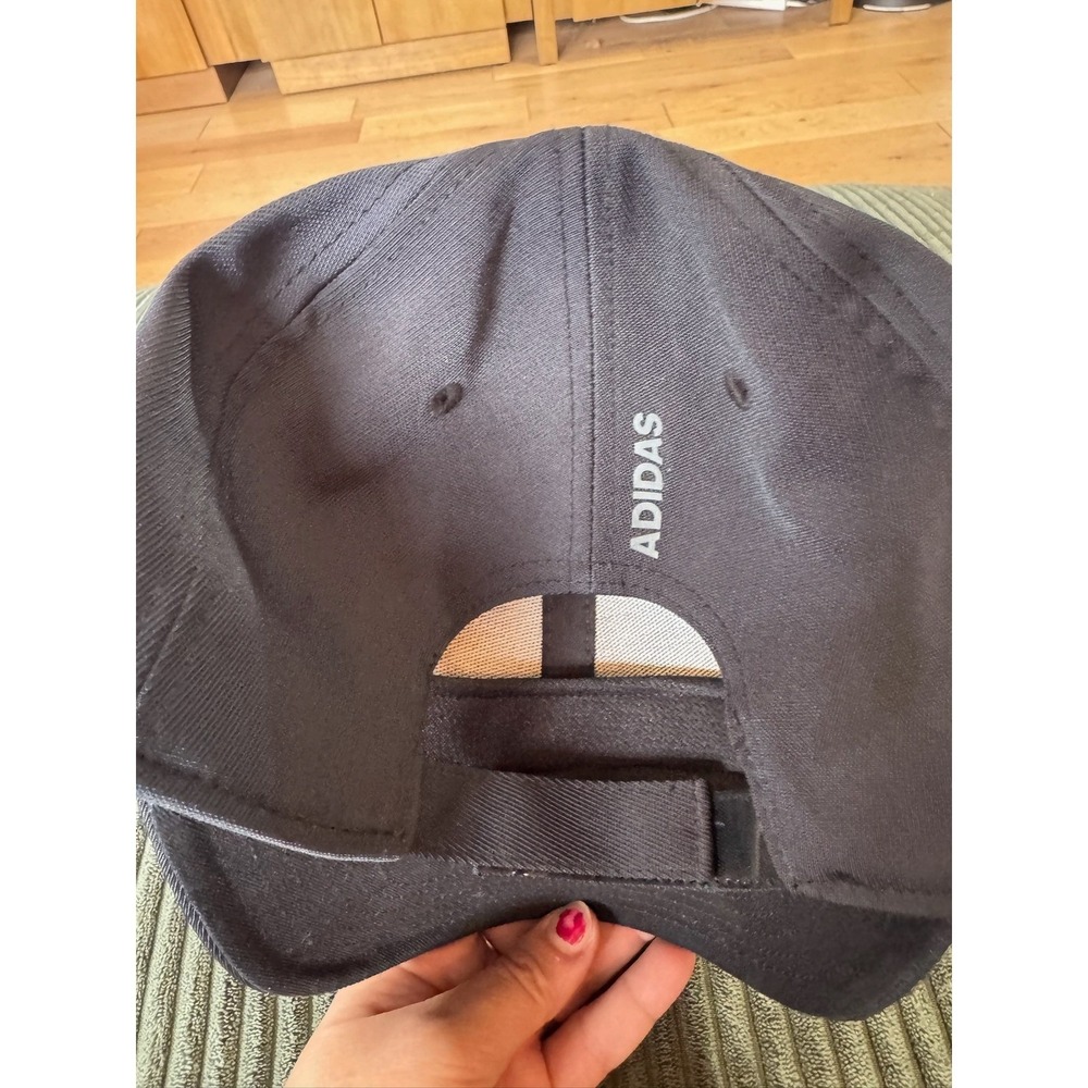 Adidas AEROREADY Baseball Cap Black Logo Sportswear Adjustable Strap - Picture 7 of 7